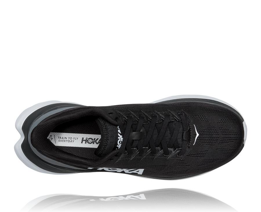 Hoka One One Hardloopschoenen Heren - Mach 4 - Zwart/Wit - TX4871529